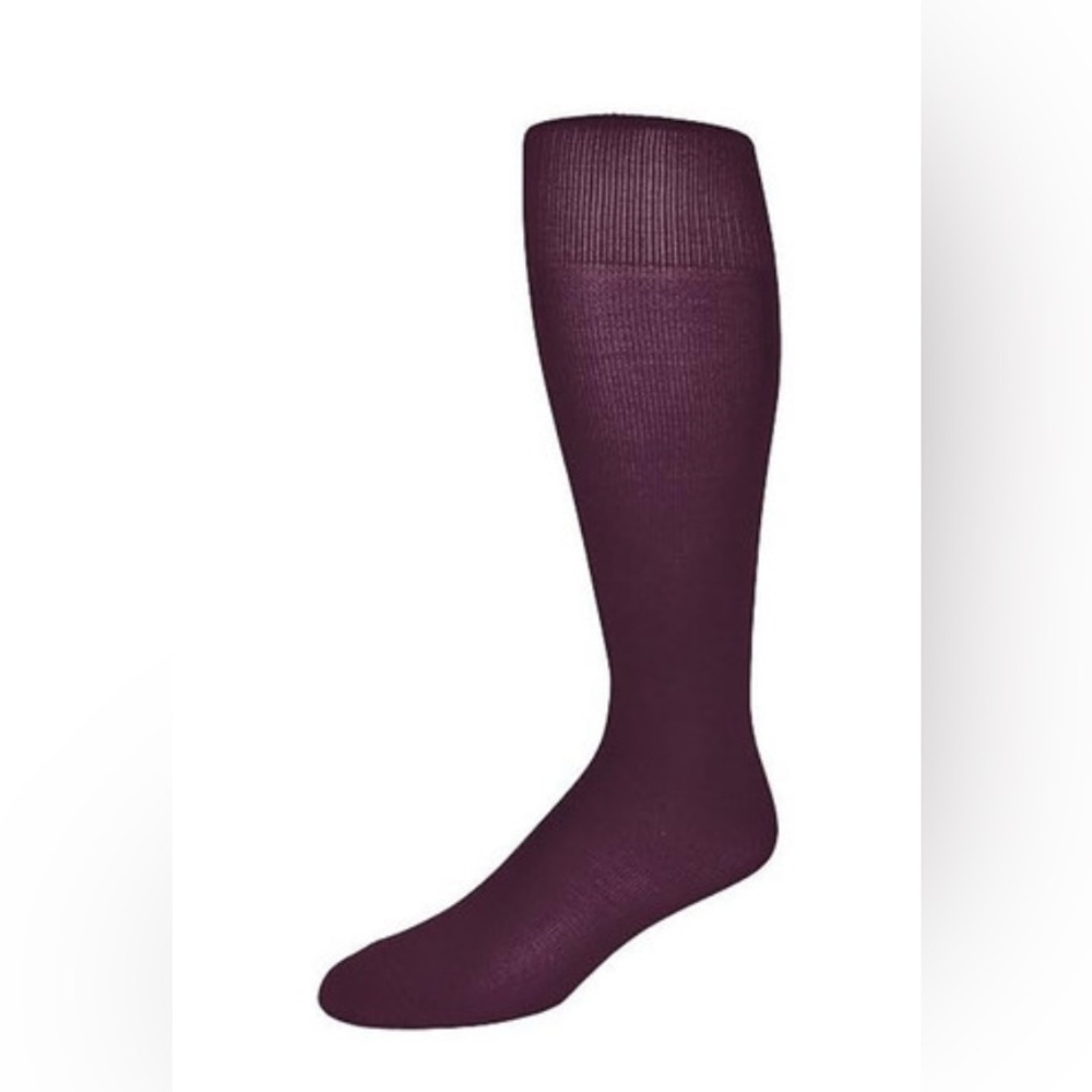 Pear Sox Men's Plum Knee-High Athletic Socks - Stretch Comfort